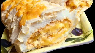 Пасхальный пирог из меренги и лимонного курда❤️пальчики оближешь