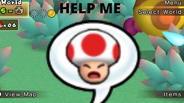 NSMBW 1-3 jump save using fast Yoshi flutter