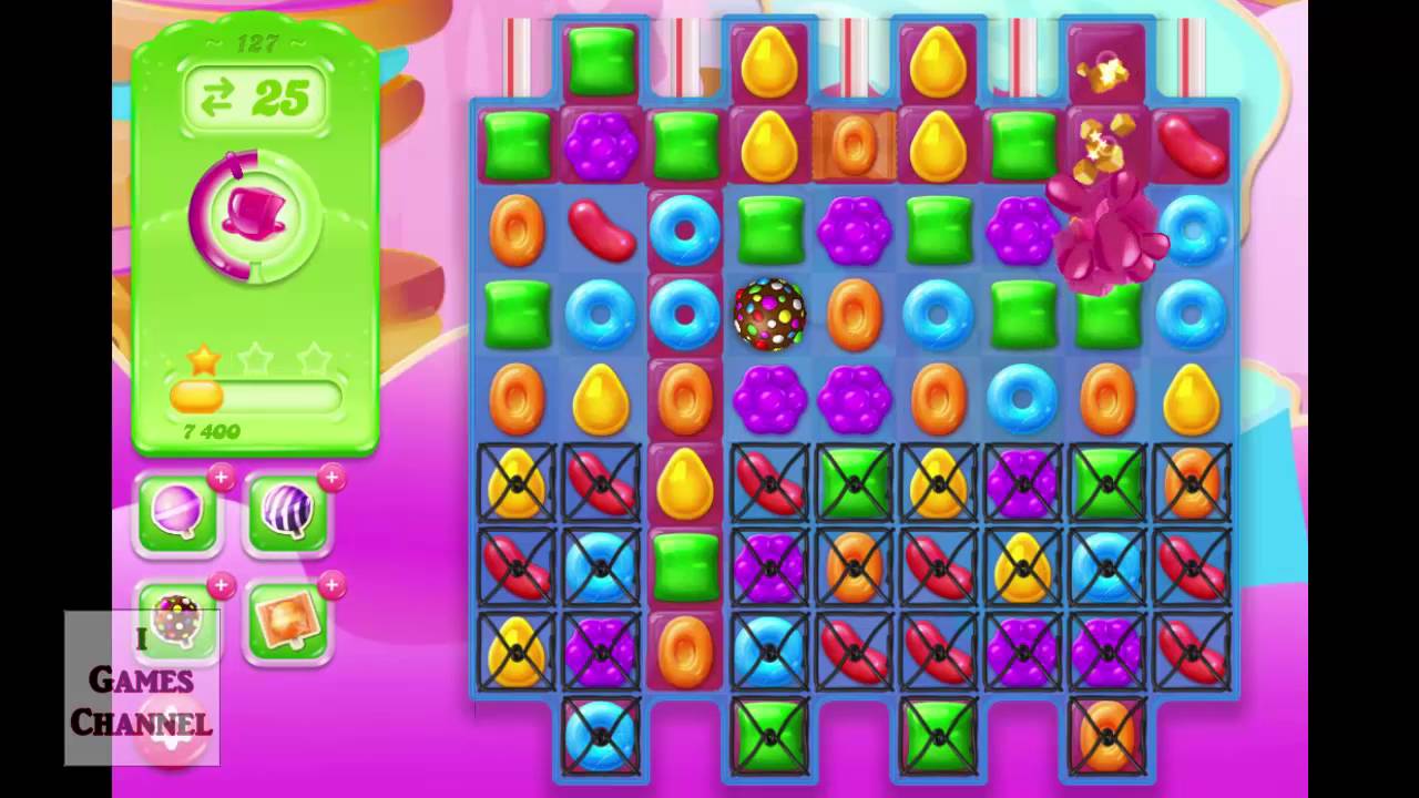 How To Pass Level 127 On Candy Crush Candy Crush Jelly Saga Level 127 Walktrough - YouTube