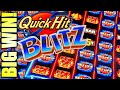 ★BLITZING BIG WIN!★ QUICK HIT BLITZ WITH JACKPOT UPGRADE Slot Machine (SG)
