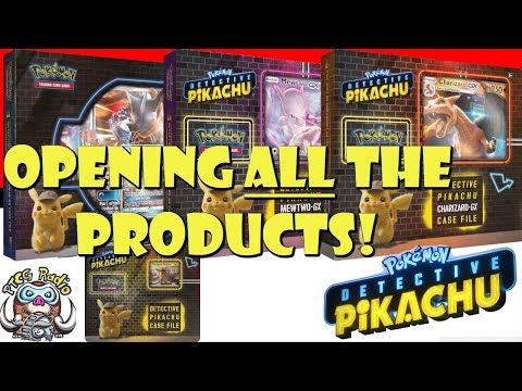 Opening ALL The Detective Pikachu Products! (Pokemon TCG)