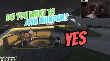 Mandem Ask Nunu If She Wants to Join The Gang | MANDEM NOPIXEL GTA RP