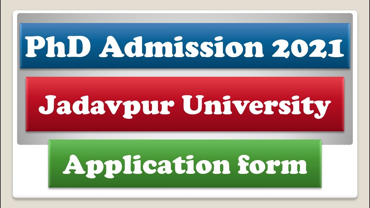 phd in jadavpur university eligibility