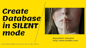 create oracle database in silent mode