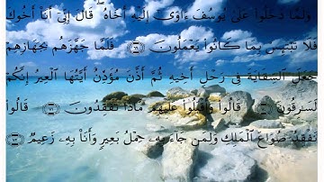 سورة يوسف * بصوت علي الحذيفي