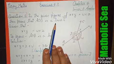 Class 9 maths - Chapter 4 - lines and angles - Exercise 4.2 - Question 6