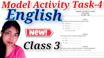 Class3 English Model Activity Task-4(New)full solved class 3 model activity#wbbpe @amadertuition