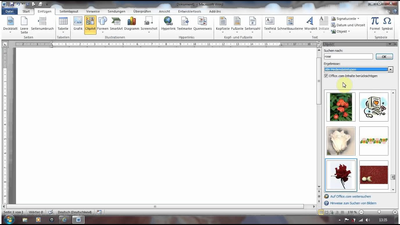 clipart in word 2013 einfügen - photo #9