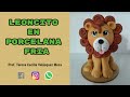 LEONCITO EN PORCELANA FRIA