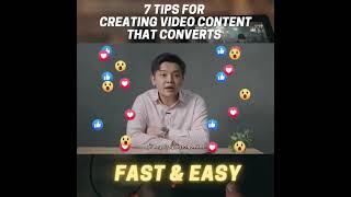 7 Tips For Creating Video Content That Converts | Fast & Easy