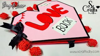 Scrapbook - Love book | Handmade | Birthday and Anniversary card ideas | gift ideas | S Crafts