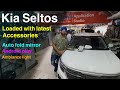 Kia Seltos loaded with latest car accessories | Ambiance lights | android system | auto fold mirror