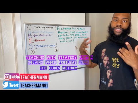 TEACHING WITH STRATEGY PART 4 - SOLVING WORD PROBLEMS WITH THE CUBES METHOD