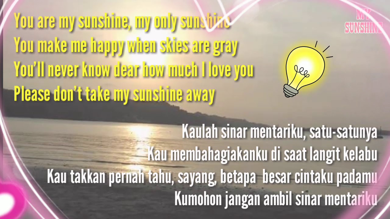 CapCut_you are my sunshine lyrics terjemahan