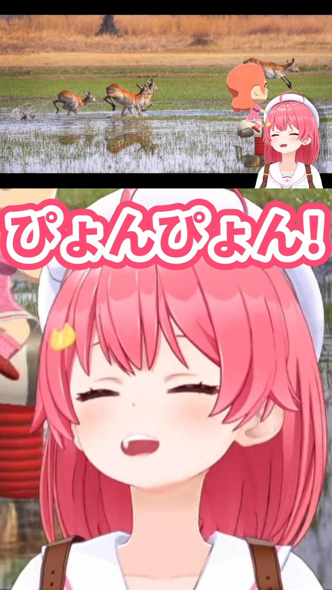 Baby] Mikochi playing on the playground equipment with a smile is