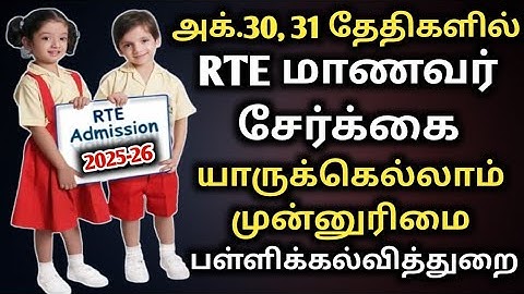 RTE-TOELATING 2025-26 | NIEUWE UPDATE RTE | RTE past regels en voorschriften toe | recht op onder...