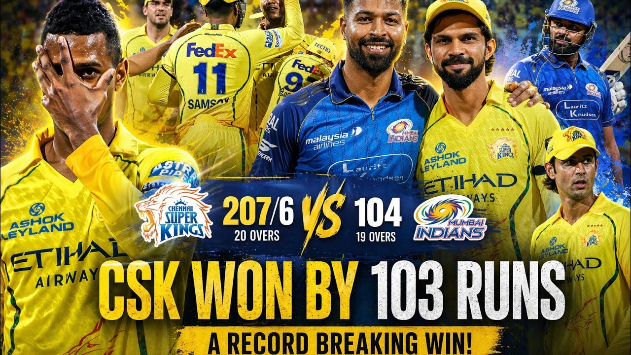MI vs CSK Thriller 🔥 Last Over Drama 😱 | IPL 2026 Highlights| #IPL2026 ...
