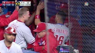 PHI@TOR: Herrera knocks in his third RBI of the game