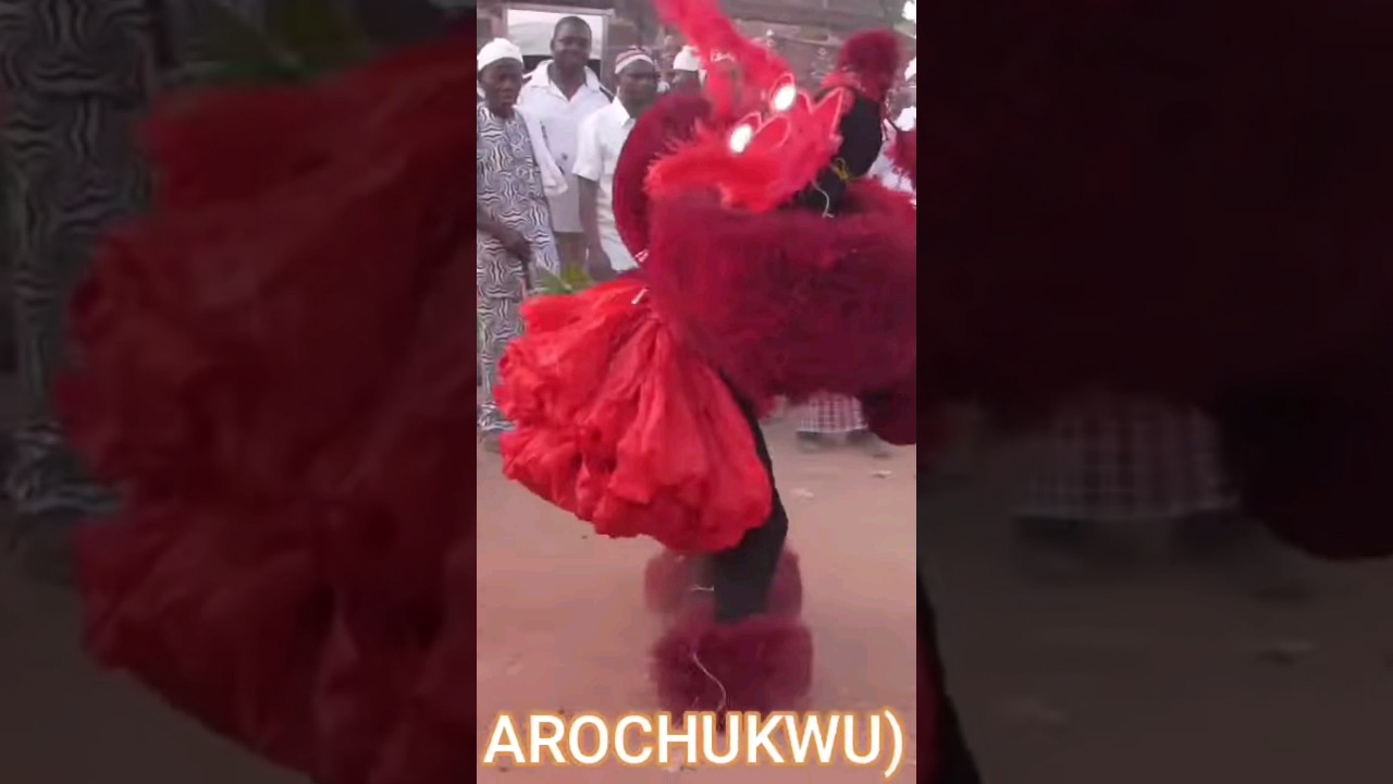 Ekpe Masquerade Dance In Ugbo Village Arochukwu Nigeria 