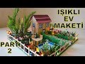 IŞIKLI "EV MAKETİ" NASIL YAPILIR? - Çay Karıştırma Çubuklarıyla - How To Make A Home Model? - DIY