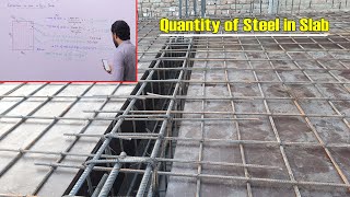 How to Know? Estimation of Steel for RCC Slab | Steel Quantity for Slab |