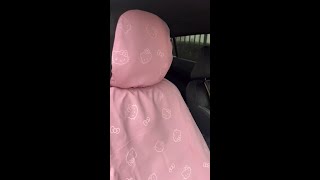 Add a touch of cuteness to your ride with our Pink Hello Kitty Seat Cover 🎀
