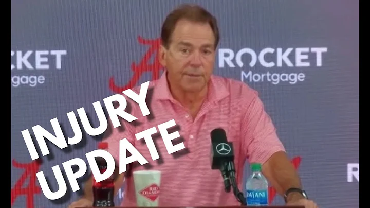 Nick Saban provides lengthy injury report during m...