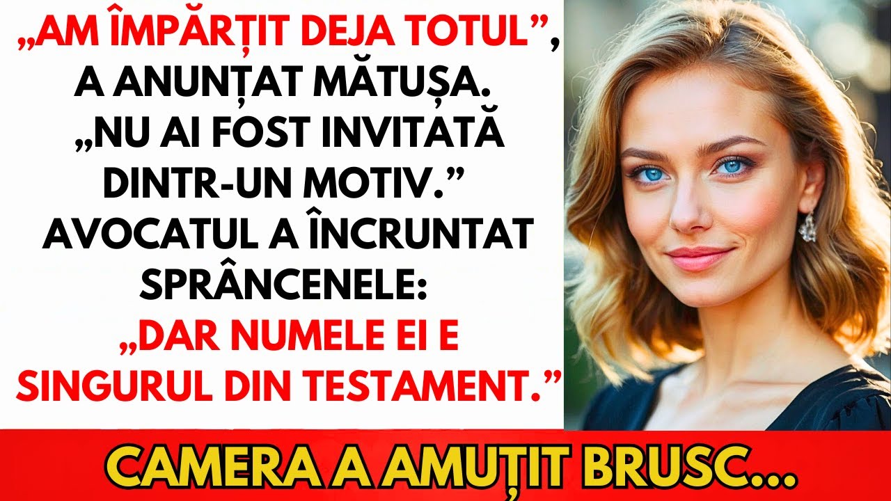 Familia M-a Exclus De La Citirea Testamentului Bunicii Pentru «Ingrată». Avocatul A Spus Altceva