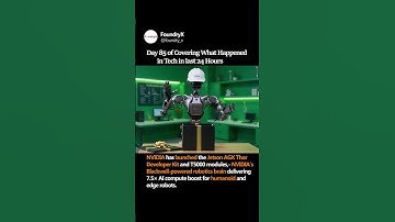 NVIDIA has launched the Jetson AGX Thor Developer Kit and T5000 modules,--  #ai  #tech #robot