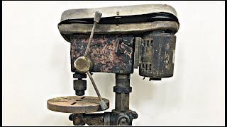 Old Rusty Drill Press Restoration - Restore Drill Press