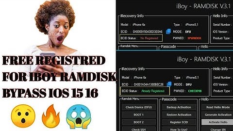NEW METHOD FREE REGISTRED FOR IBOY RAMDISK BYPASS IPHONE IPAD 😳🫣😱