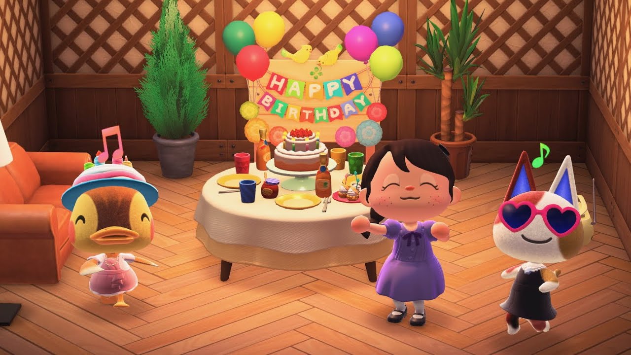 Celebrating Molly's Birthday in Animal Crossing!