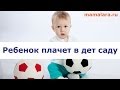 Ребенок плачет в детском саду | Mamalara.ru