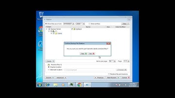 Deleting Backup files