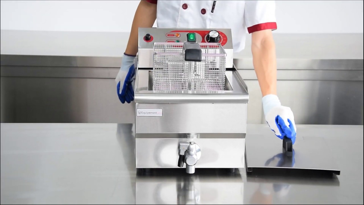 Friteuse électrique professionnelle en acier inoxydable - (EF-131V] - Equipementpro
