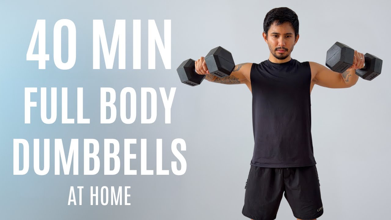 40 MIN INTENSE FULL BODY DUMBBELL WORKOUT | NO REPEATS | At Home Burn 🔥