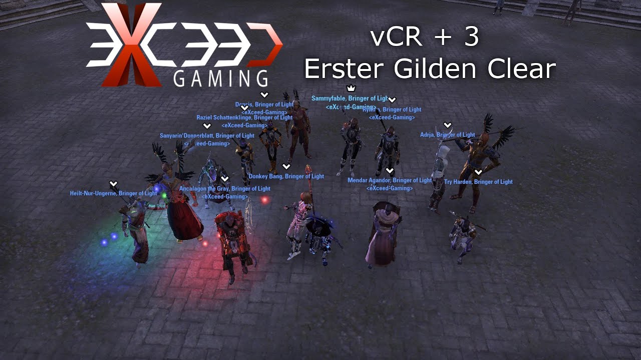 [ESO] vCR +3 eXceedGaming Gilden First Clear. (Offtank POV) YouTube