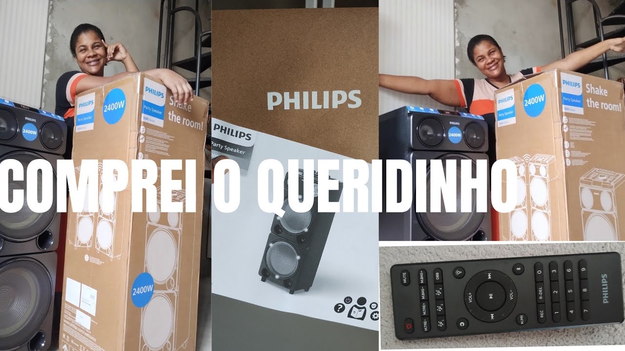 COMPREI A TORRE DE SOM PHILIPS TAX5509/78  2400W DE POTÊNCIA.