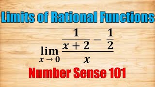 Limits of Rational Functions (Fractions and Square Roots) - Number Sense 101