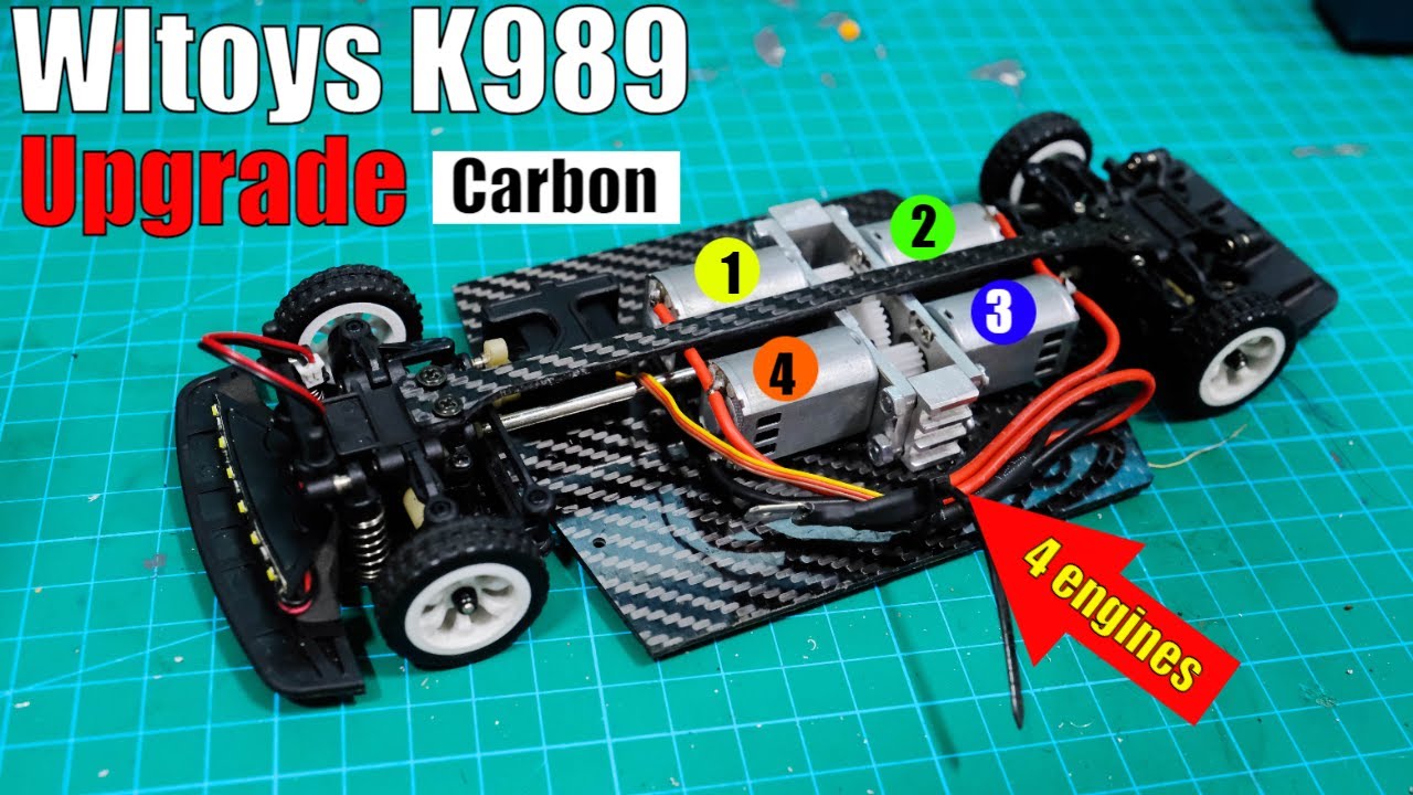 Upgrade Wltoys k989 with 4 engines YouTube