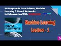 Machine Learning for Data Science Lacture-1 #datatrained #datascience #machinelearning #machine