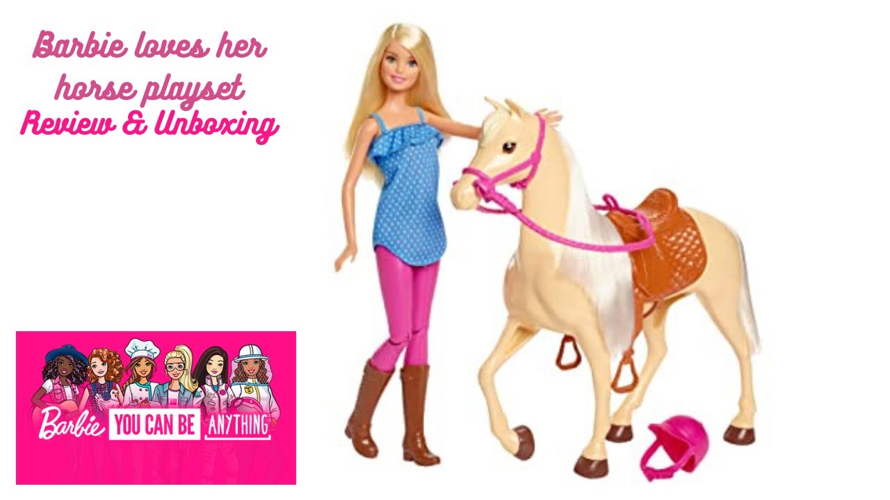 Barbie loves her horse playset Unboxing & Review