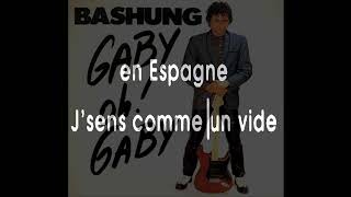 Gaby KARAOKE by ALAIN BASHUNG ( lucien depuydt karaoke )
