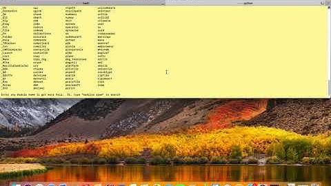 How to check Python Modules/Libraries details. How to use help menu in python