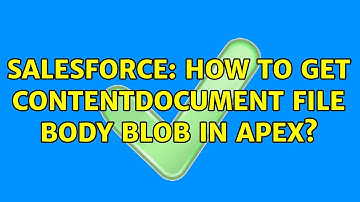 Salesforce: How to get ContentDocument file body blob in APEX?