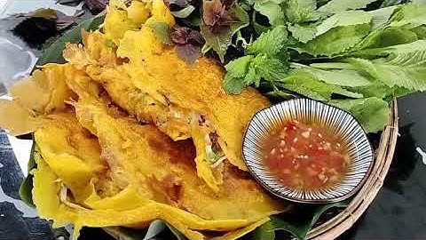 Bánh xèo miền Tây thơm ngon giòn rụm