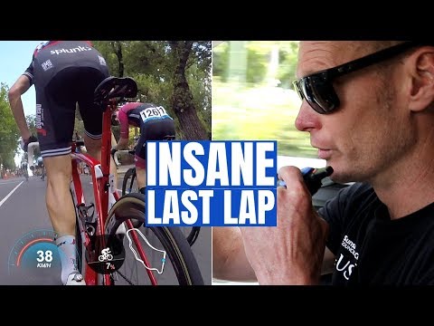 Crazy 5 KM Finish, UCI Sun Tour Stage 5 (Behind the Wheel & Inside a Team Car!!!)