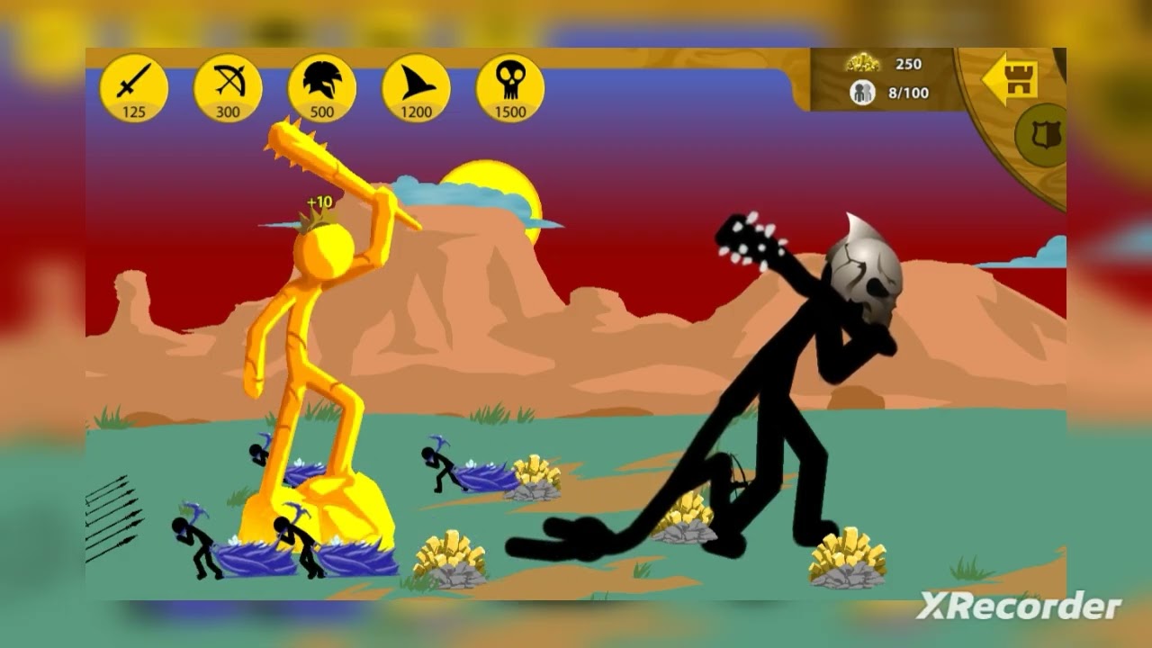 Stick war mission:460 with final boss.