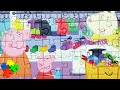 Peppa Pig with Mom Pig came to the store to buy clothes - Collecting Peppa Pig Puzzles for Children
