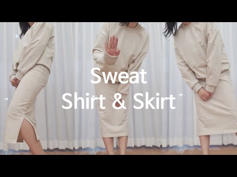 [Sewing Vlog] 맨투맨&치마 츄리닝세트  :: Handmade Sweat Shirt&Skirt